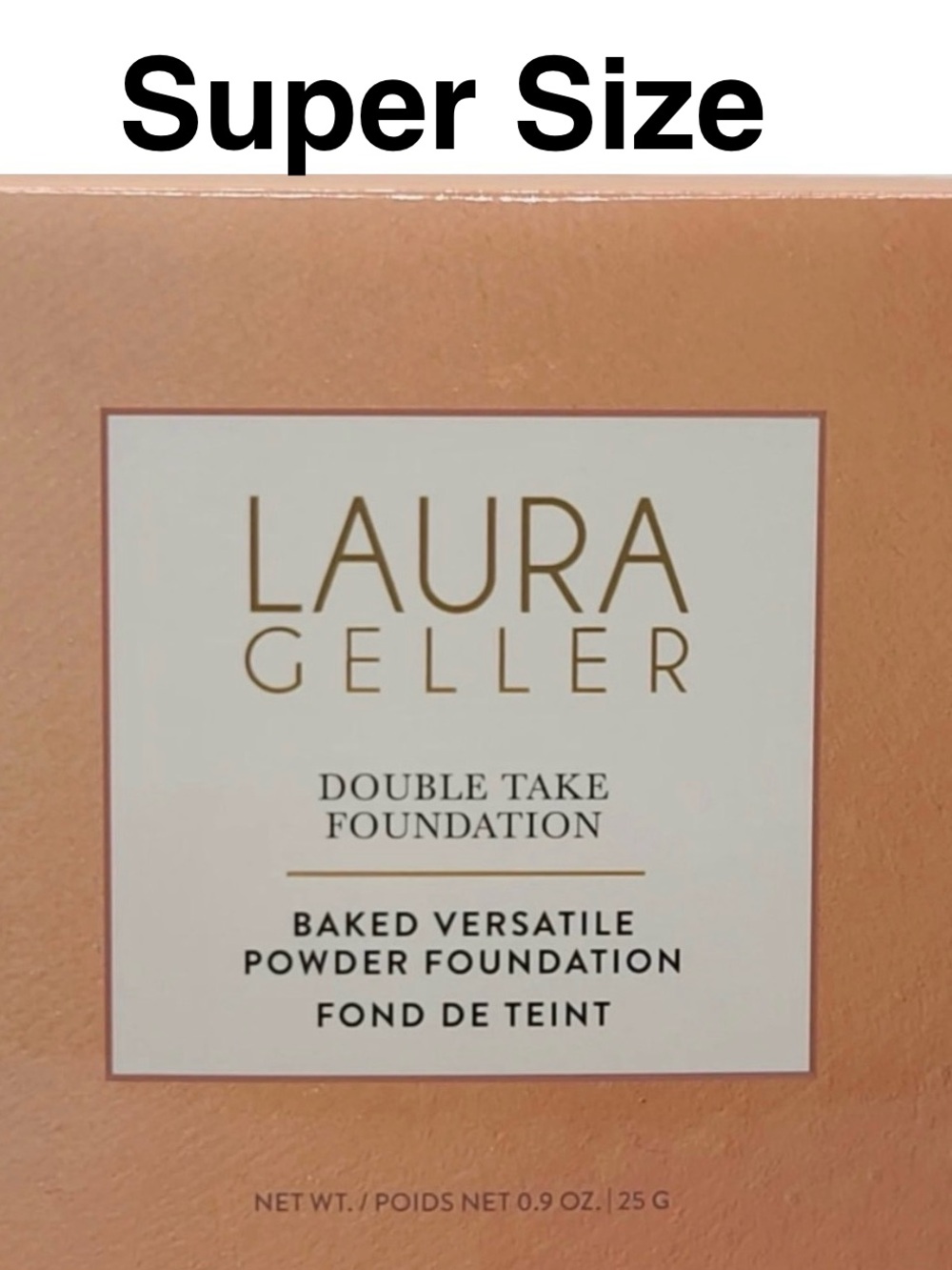New Laura Geller Double Take Full Cover. Baked Powder Found. FAIR Super Size 25g